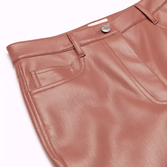 ARITZA - Wilfred - The Melina Pant - High-waisted Vegan Leather pants - Size 6 - Picture 4 of 15